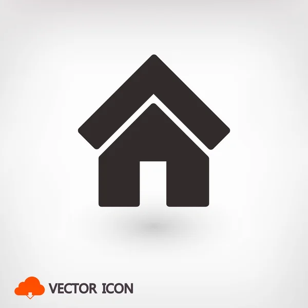 Huis pictogram illustratie — Stockvector