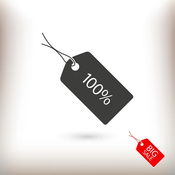 100% labelpictogram — Stockvector