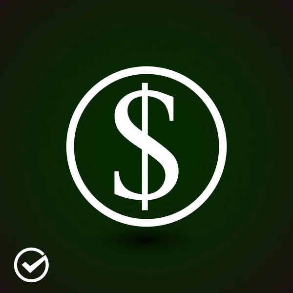 Icono de signo de dinero — Vector de stock