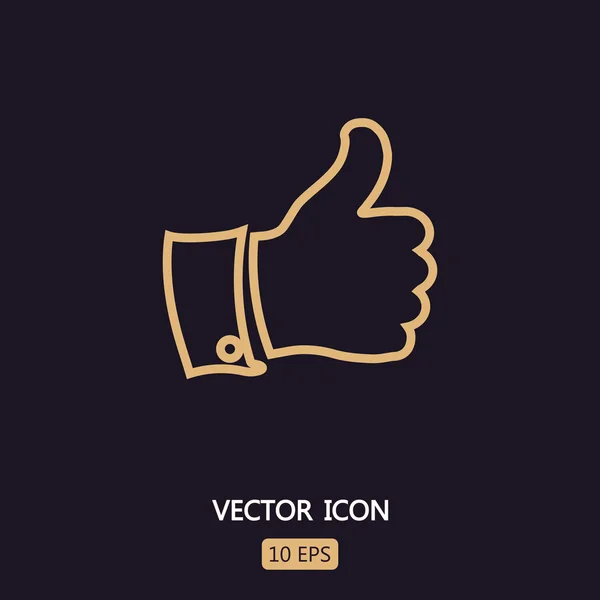 Como icono de gesto — Vector de stock