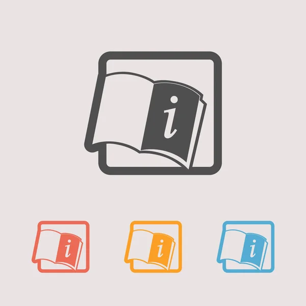 Open boek icons set — Stockvector