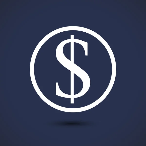 Ícone de sinal de dinheiro —  Vetores de Stock