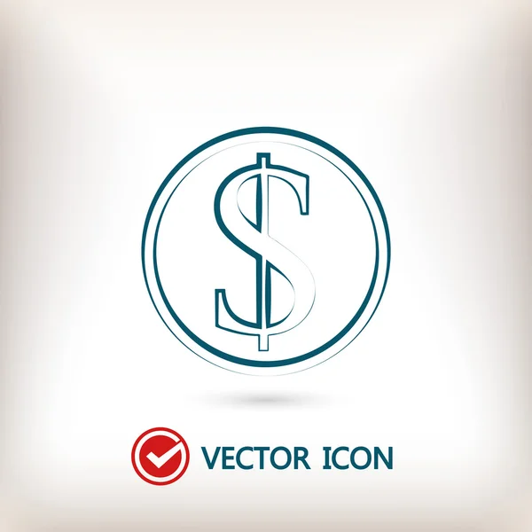 Ícone de sinal de dinheiro — Vetor de Stock