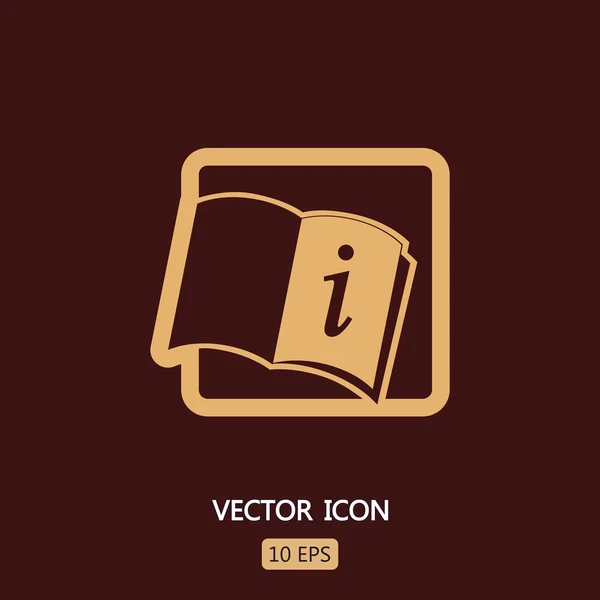 Open book icon — Stock Vector