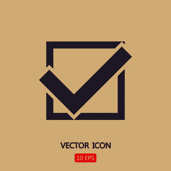 Confirmar signo de icono — Vector de stock