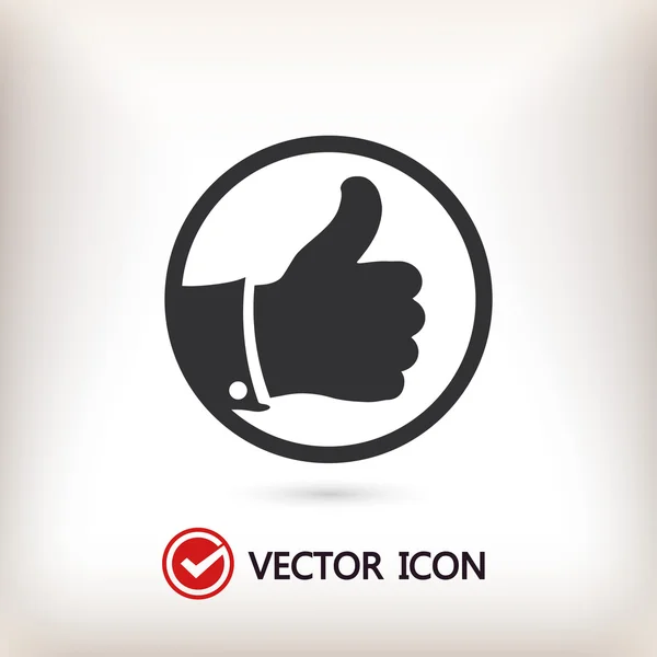 Als gebaar pictogram — Stockvector