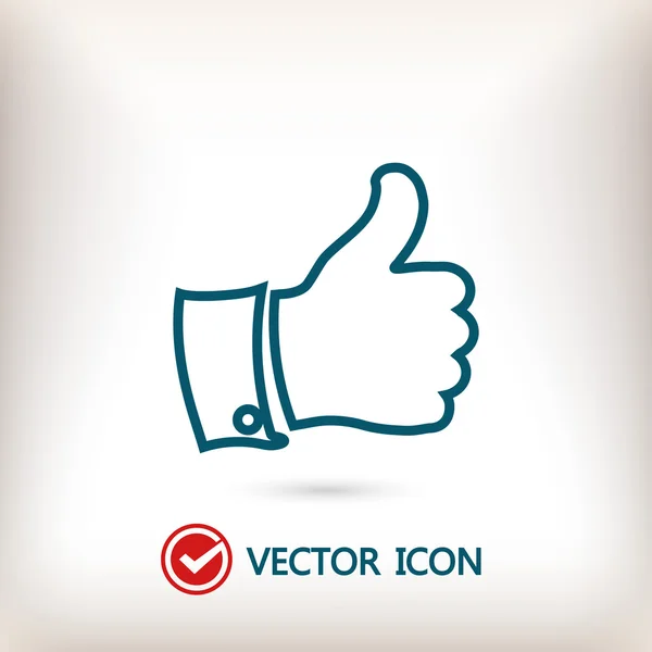 Als gebaar pictogram — Stockvector