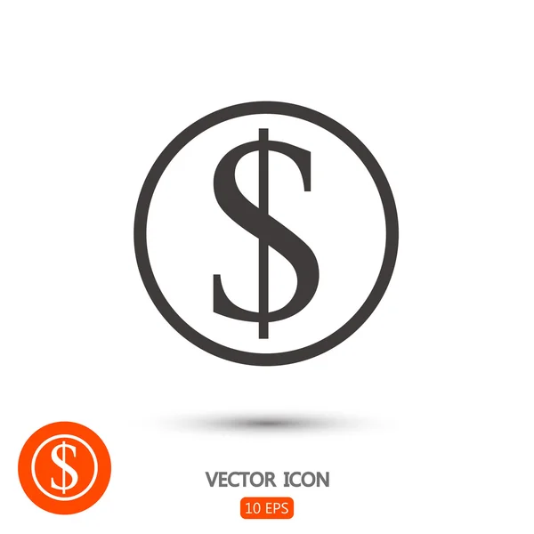 Geld teken pictogram — Stockvector