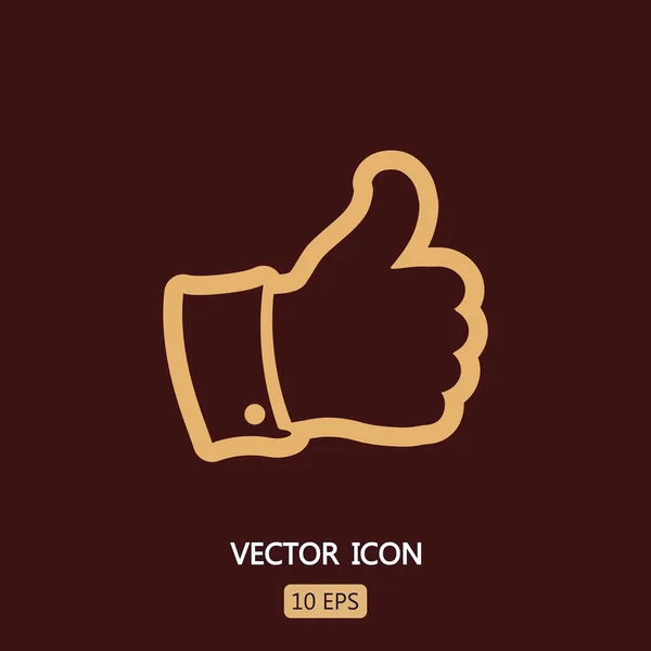 Como icono de gesto — Vector de stock