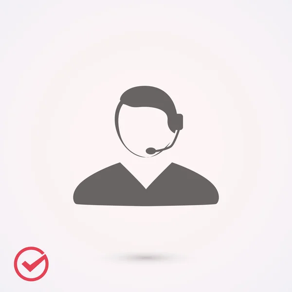 Callcenter Pictogram — Stockvector