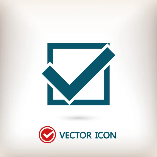 Confirm icon sign — Stock Vector