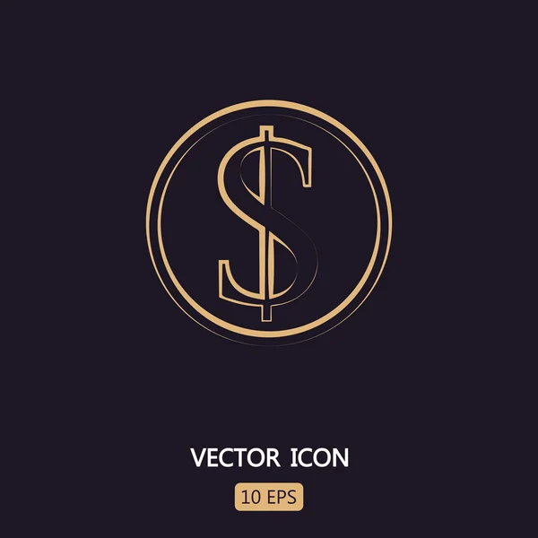 Icono de signo de dinero — Vector de stock