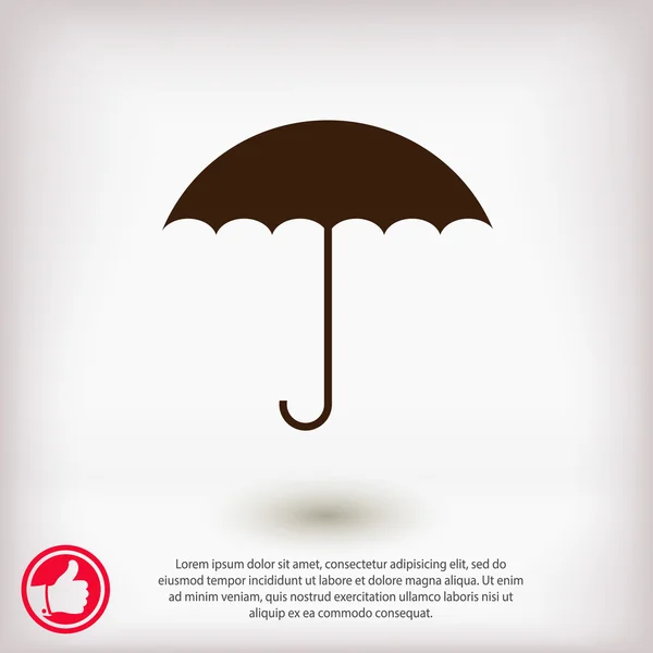 Parasol ikona ilustracja — Wektor stockowy