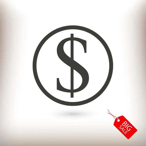 Icono de signo de dinero — Vector de stock