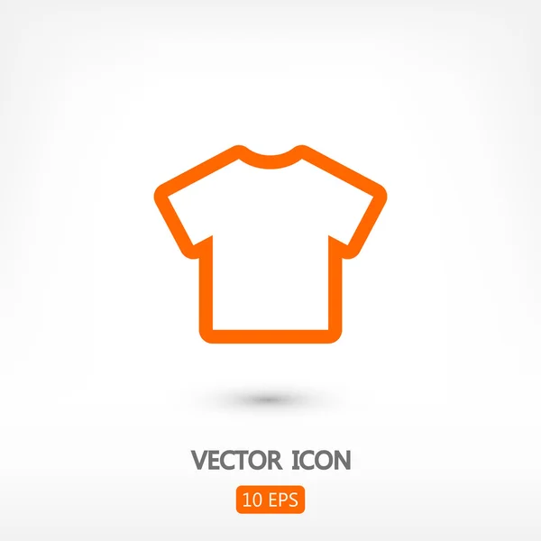 Sinal de ícone de camiseta — Vetor de Stock