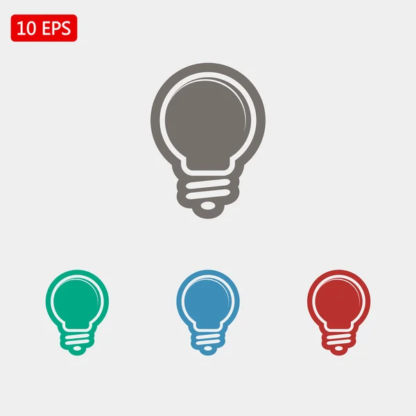Icônes ampoule — Image vectorielle
