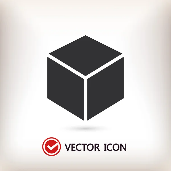 Icono de diseño de logotipo de cubo 3D — 图库矢量图片