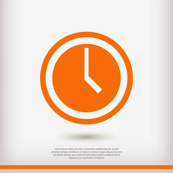 Reloj Icono Ilustración — Vector de stock