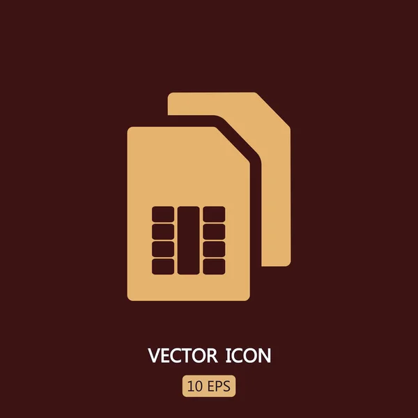 Sim card icon — Stock Vector
