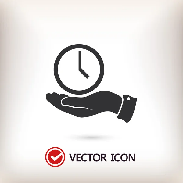 Reloj Icono Ilustración — Vector de stock