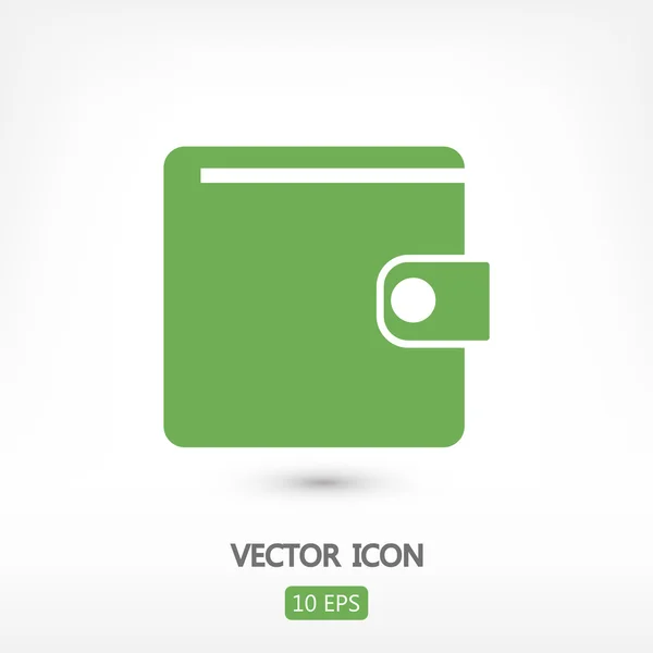 Ilustração ícone carteira — Vetor de Stock