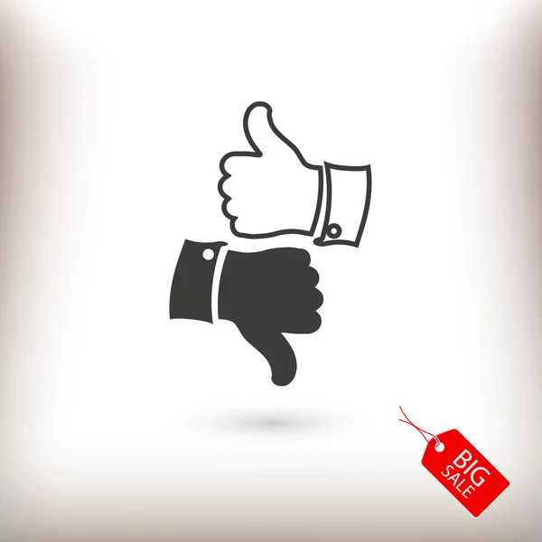 Thumb up icons — Stock Vector