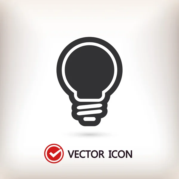 Light bulb icon — Stock Vector