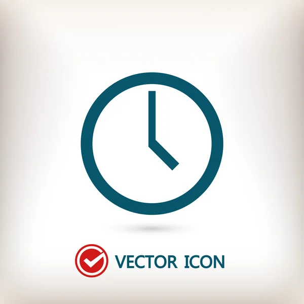 Klocka Ikon Illustration — Stock vektor