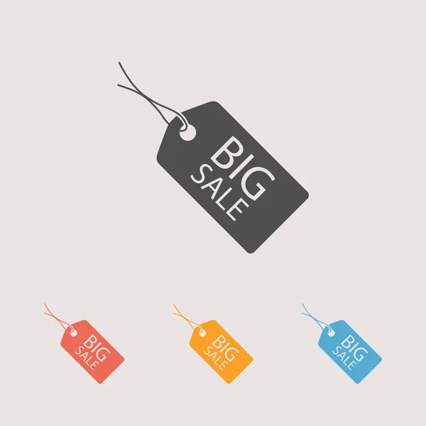 Conjunto de ícones de etiquetas BIG SALE — Vetor de Stock