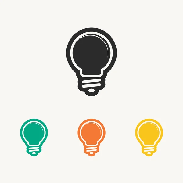 Light bulb icons — Stock Vector