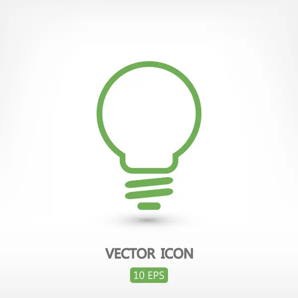 Light bulb icon — Stock Vector