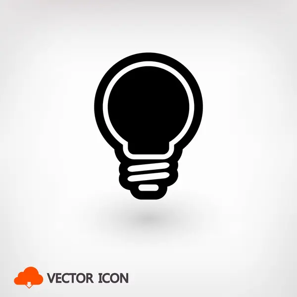 Icono de bombilla — Vector de stock