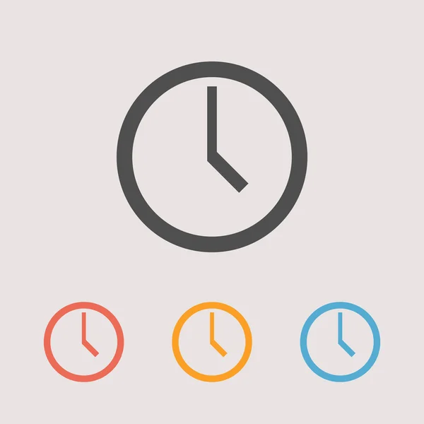 Clock icons set — Stock Vector