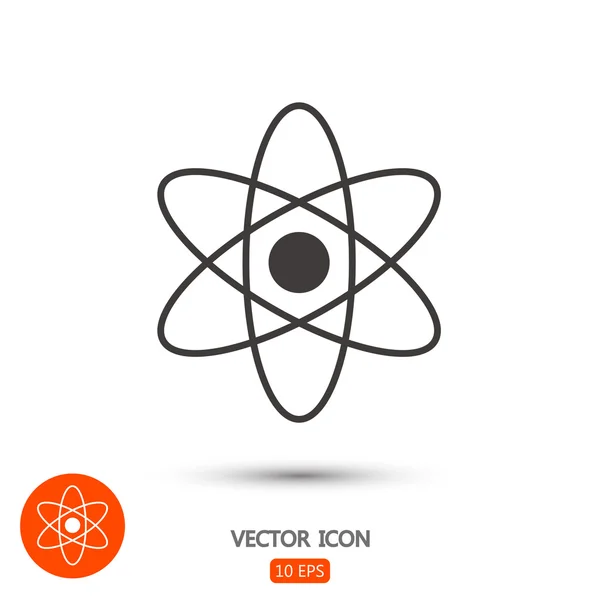 Natuurkunde wetenschap model pictogram — Stockvector