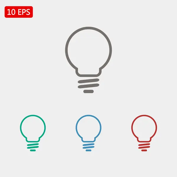 Light bulb icons — Stock Vector