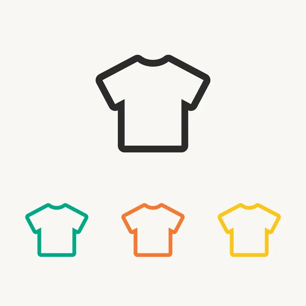 T-shirt ikoner set — Stock vektor