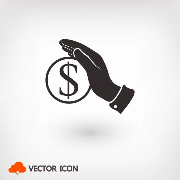 Economizar dinheiro ícone — Vetor de Stock