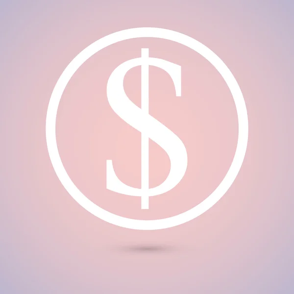 Icona segno di denaro — Vettoriale Stock