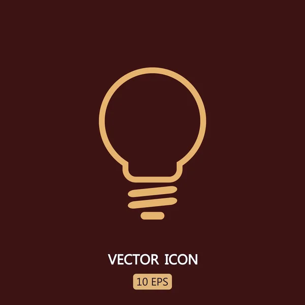 Light bulb icon — Stock Vector