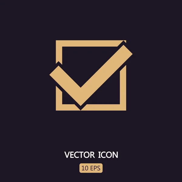 Confirm icon sign — Stock Vector