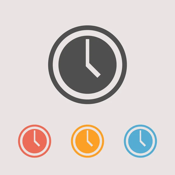 Ilustración de iconos de reloj — Vector de stock