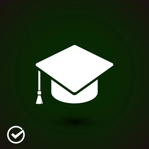 Icono de la tapa de graduación — Vector de stock