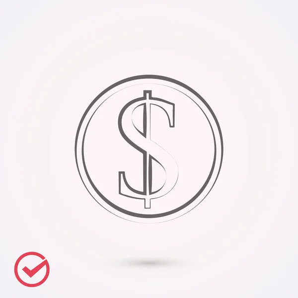 Icono de signo de dinero — Vector de stock