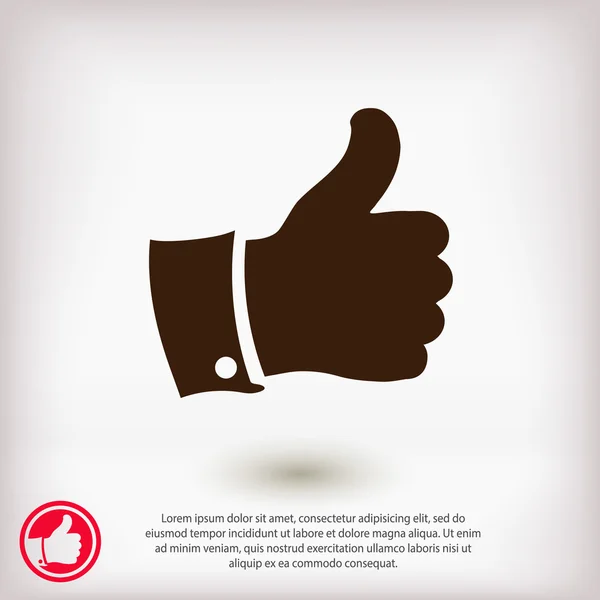 Comme icône de geste — Image vectorielle