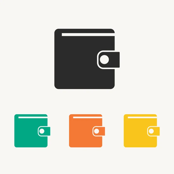 Wallet icons set — Stock Vector