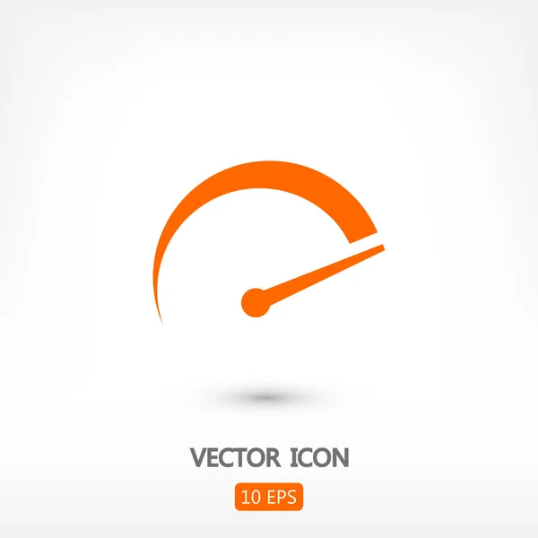 Signo de icono de tacómetro — Vector de stock