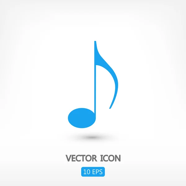 Illustration icône musicale — Image vectorielle