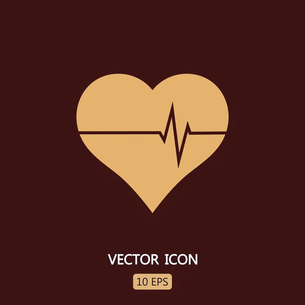 Ícone do sinal cardíaco — Vetor de Stock