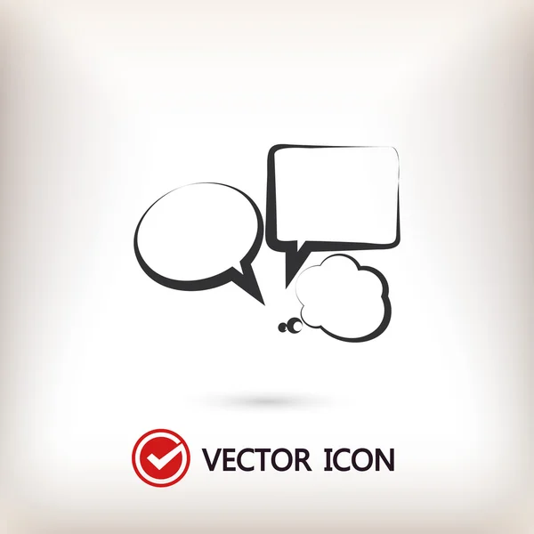 Icono de burbujas de voz — Vector de stock