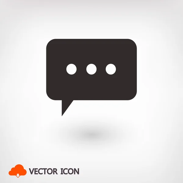 Icono de burbuja de habla — Vector de stock